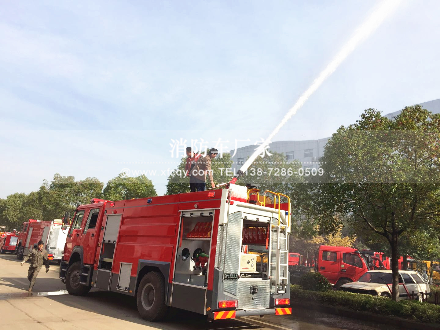 干粉消防車干粉罐系統